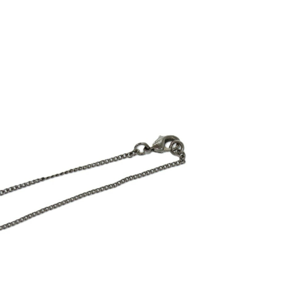 CHANEL Authentic Silver Logo Necklace - Picture 8 of 9